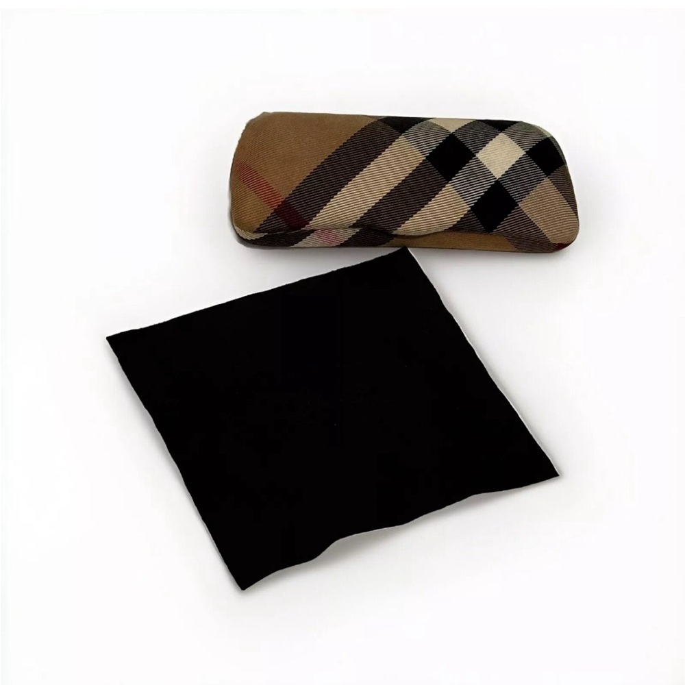 Burberry Plaid Glasses Case with Black Cloth